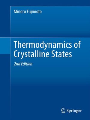cover image of Thermodynamics of Crystalline States